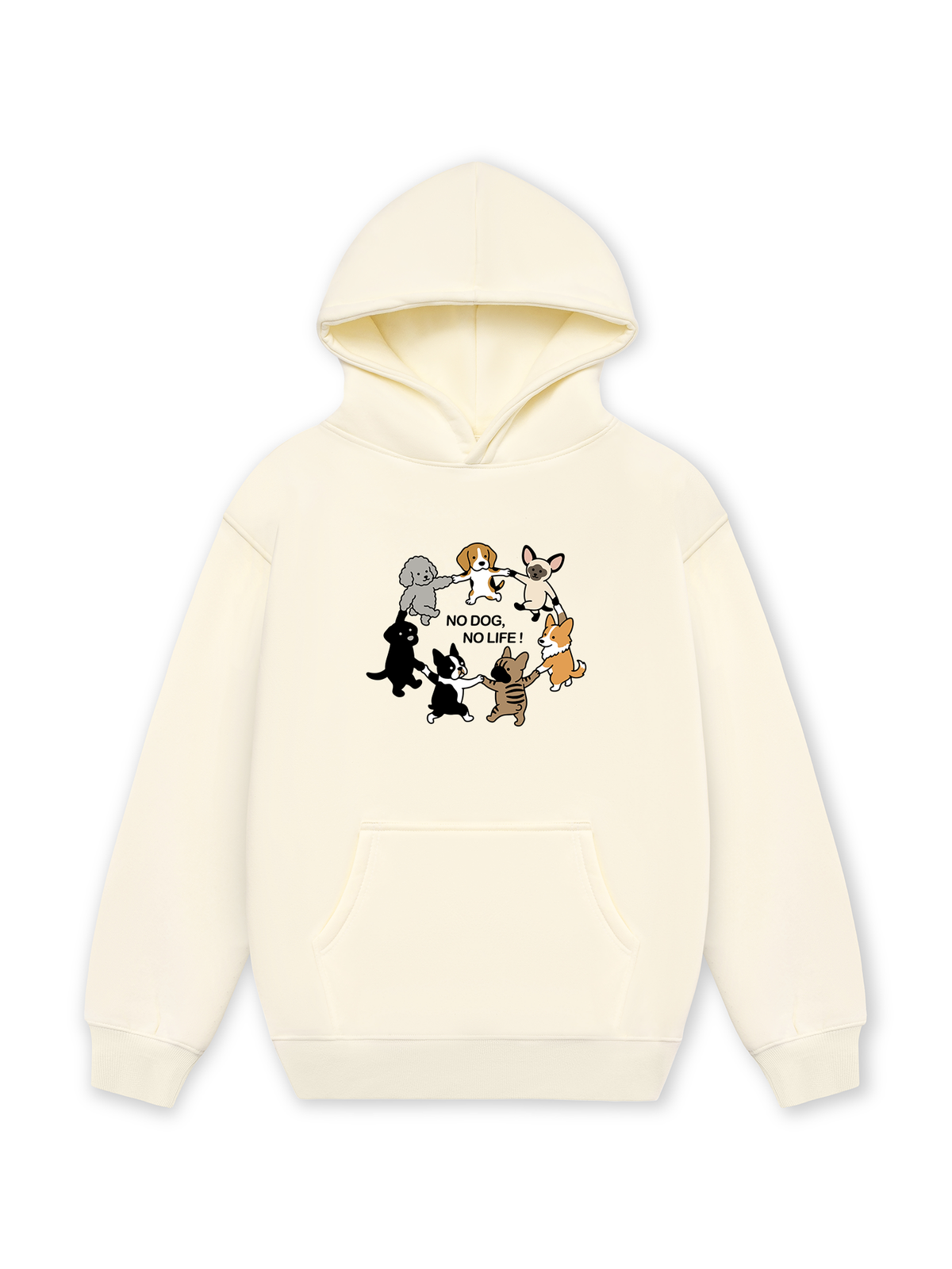 Áo Hoodie Nỉ Hai Da No Dog No Life