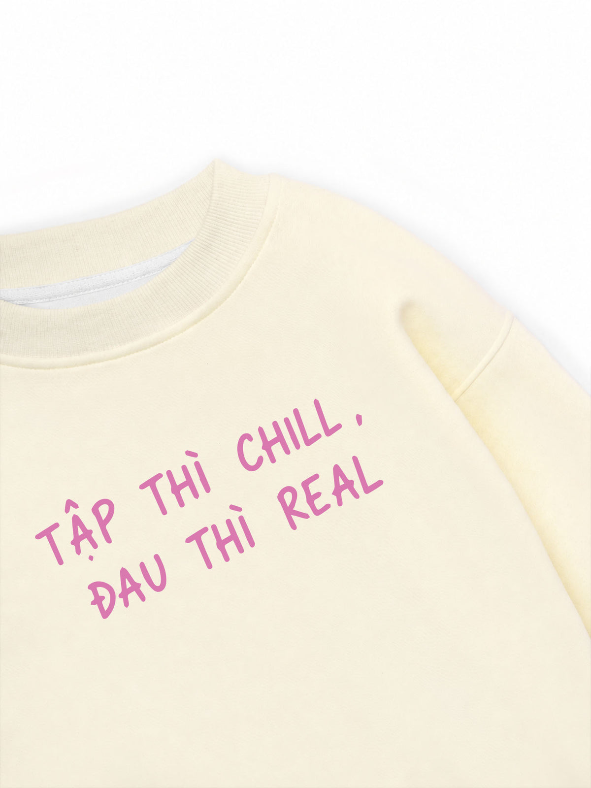 Áo Sweater Nỉ Hai Da  Tập Chill Đau Real