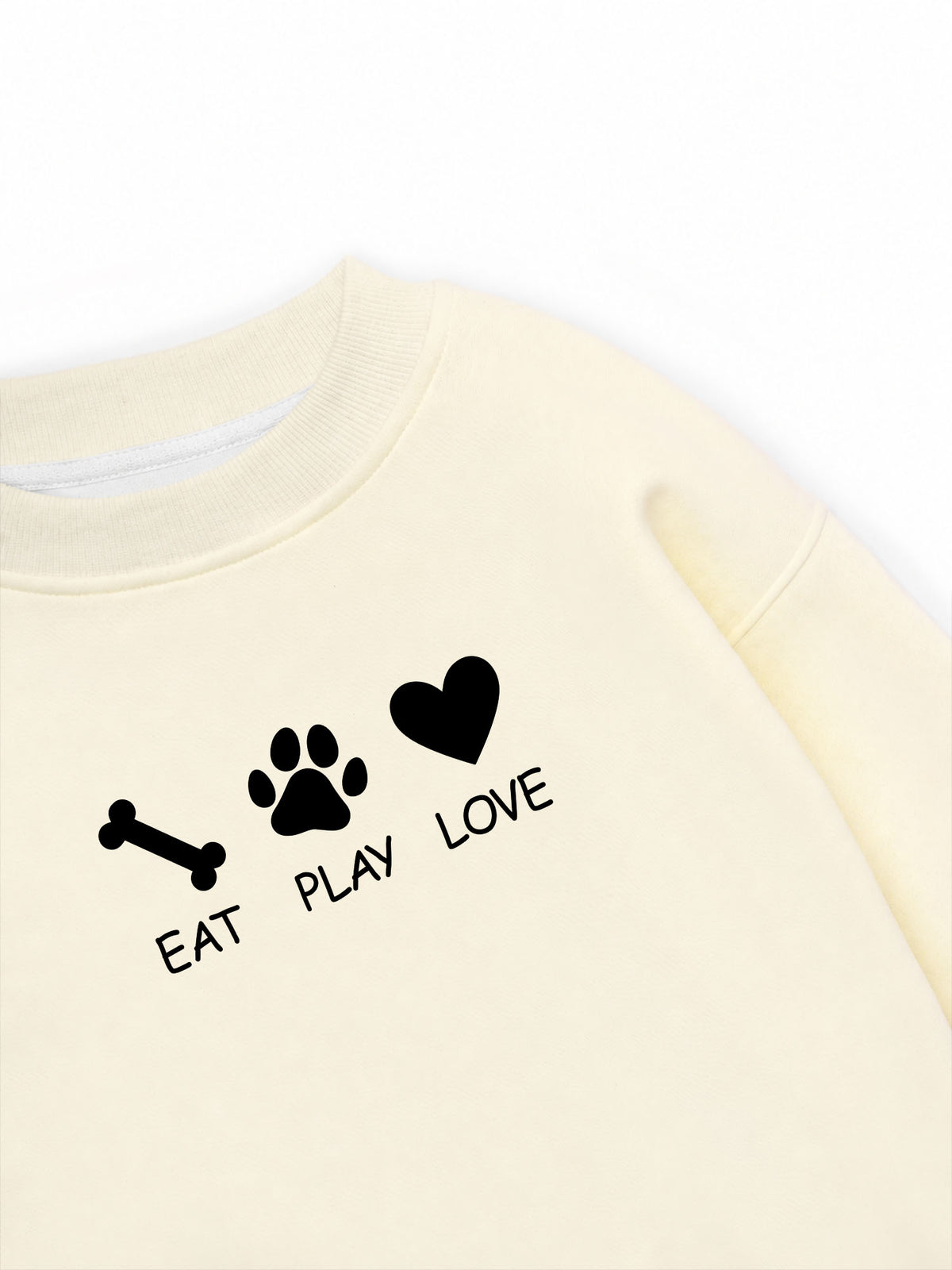 Áo Sweater Nỉ Hai Da Eat Play Love