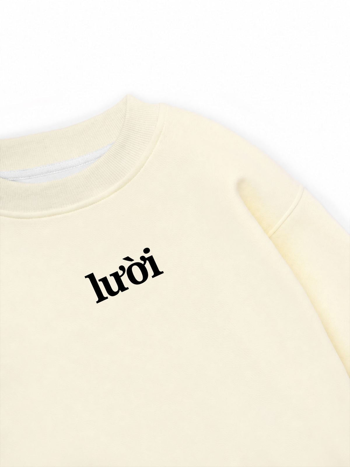 Áo Sweater Nỉ Hai Da Lười