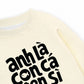 Áo Sweater Nỉ Hai Da Cá Đen Xì
