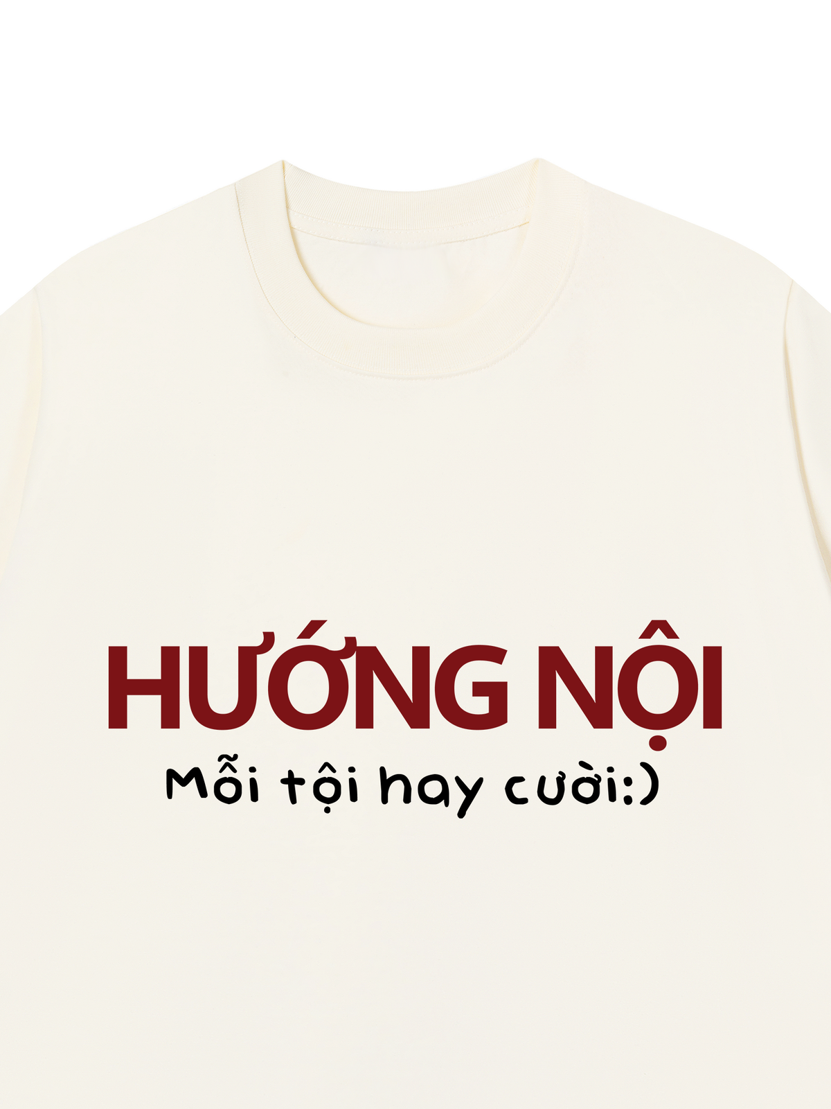 Áo Thun Relaxed Fit Hướng Nội Mỗi Tội Hay Cười