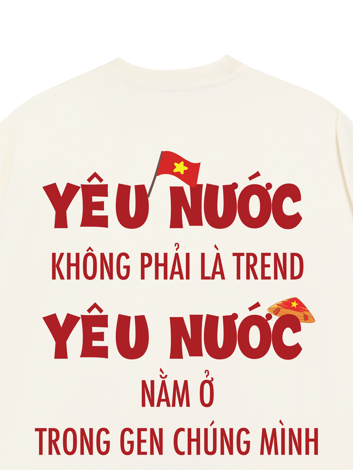 Áo Thun Relaxed Fit Yêu Nước Không Phải Là Trend