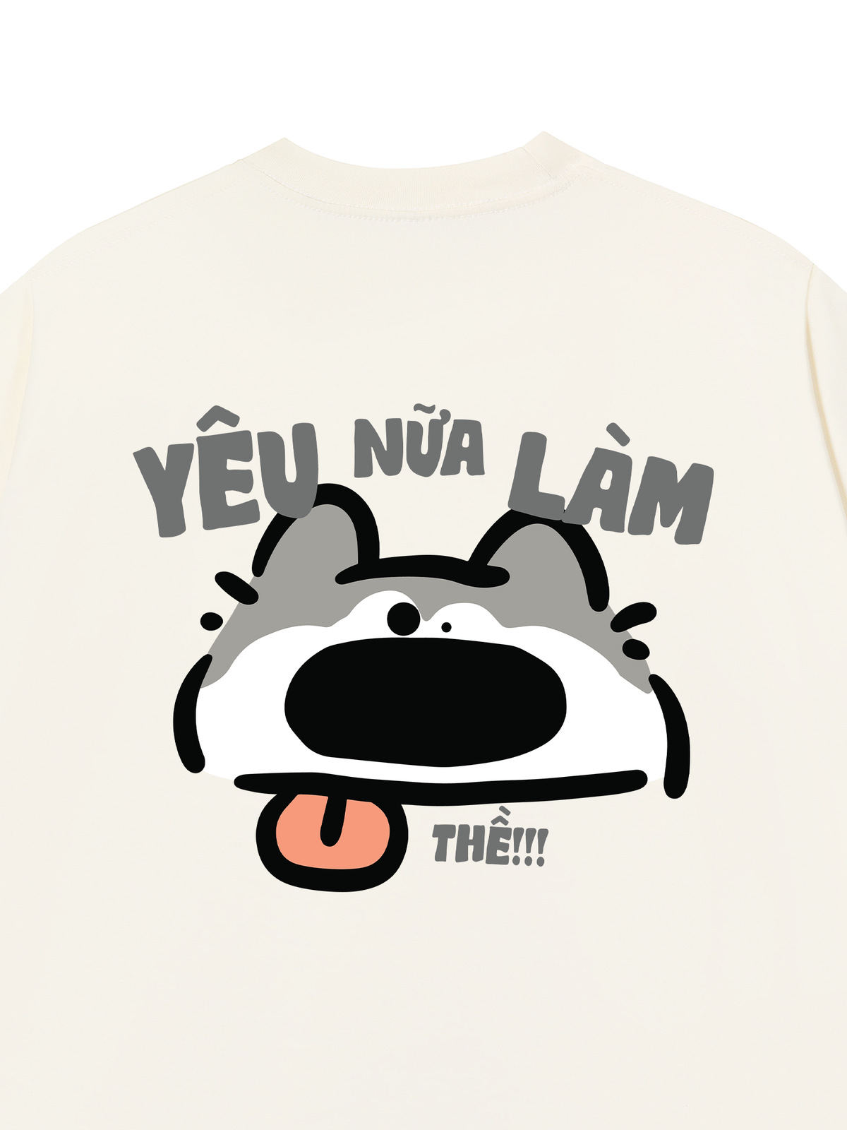 Áo Thun Relaxed Fit Yêu Nữa Làm Chó