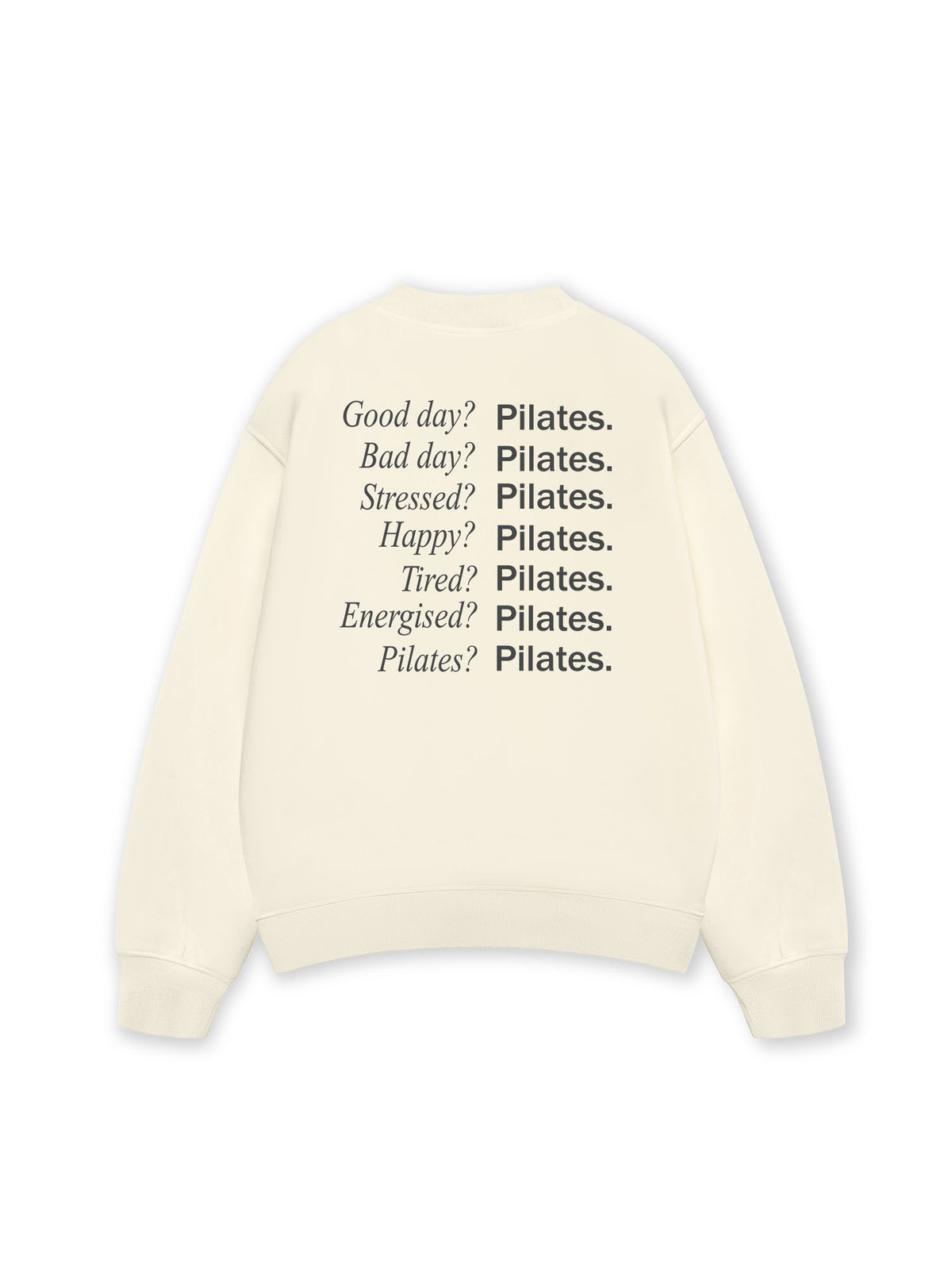 Áo Sweater Nỉ Hai Da  Pilates Hoimet