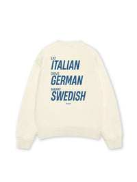 Áo Sweater Nỉ Hai Da  Eat Italian