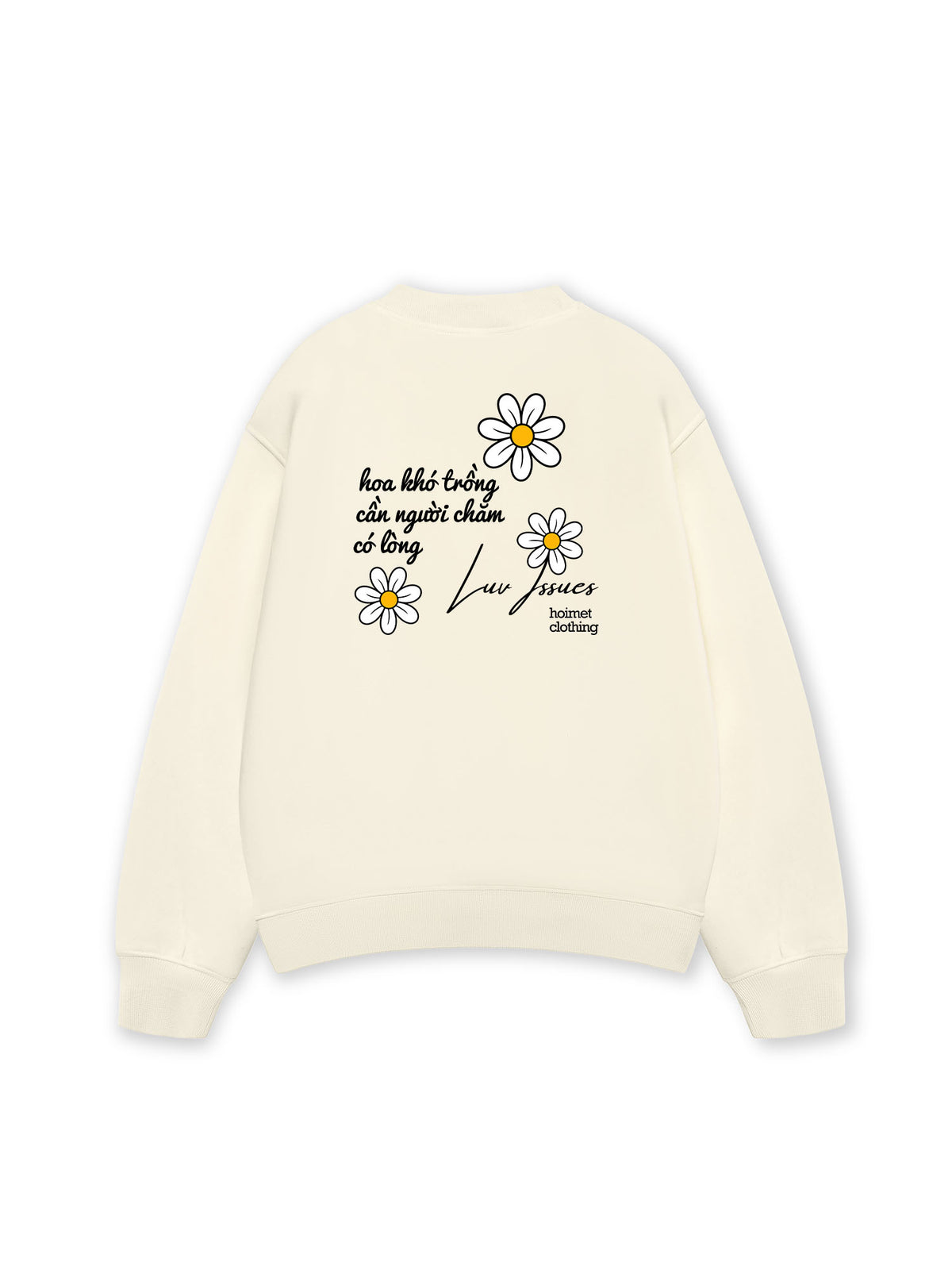 Áo Sweater Nỉ Hai Da Hoa Khó Trồng