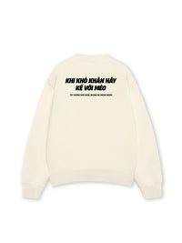 Áo Sweater Nỉ Hai Da Khó Khăn Hãy Kể Với Mèo