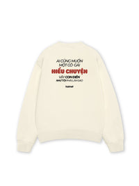 Áo Sweater Nỉ Hai Da  Con Điên