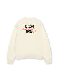 Áo Sweater Nỉ Hai Da Tư Tưởng Không Thông