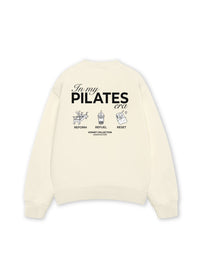 Áo Sweater Nỉ Hai Da In My Pilates Era