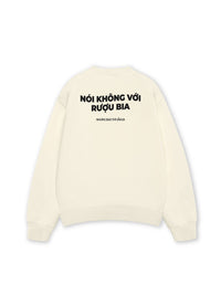 Áo Sweater Nỉ Hai Da Nói Không Với Rượu Bia