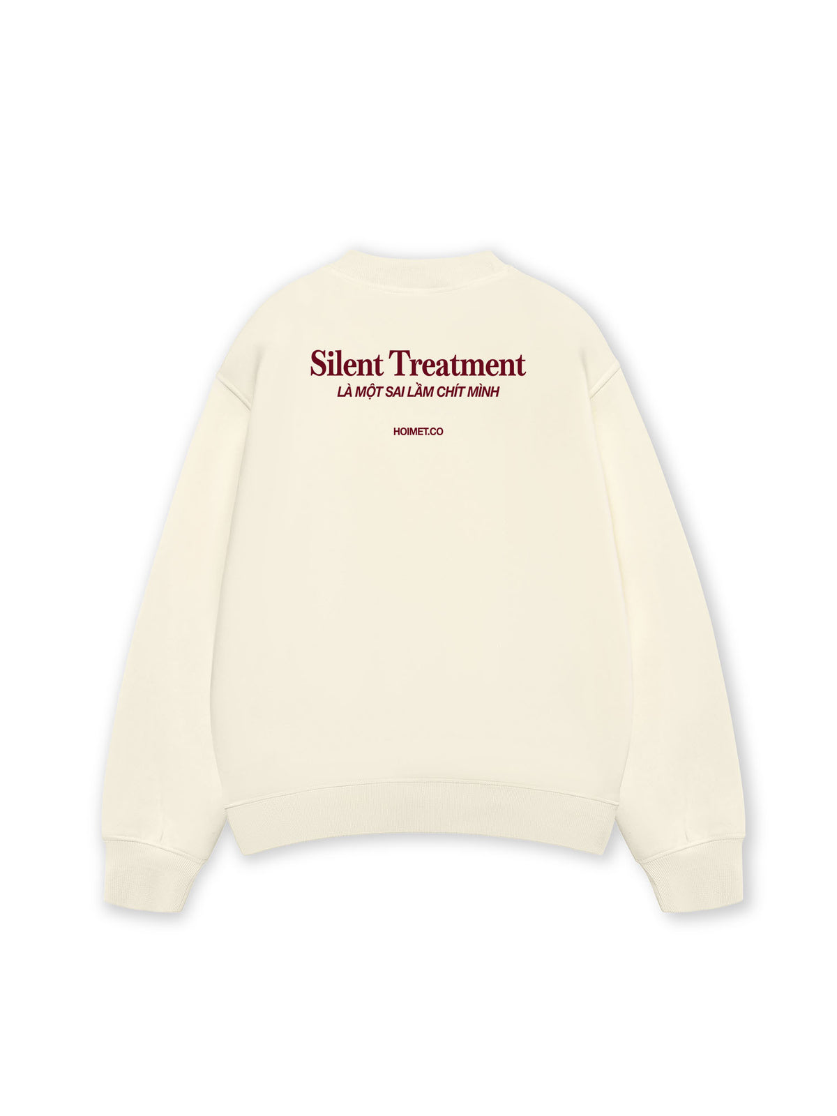 Áo Sweater Nỉ Hai Da Silent Treatment