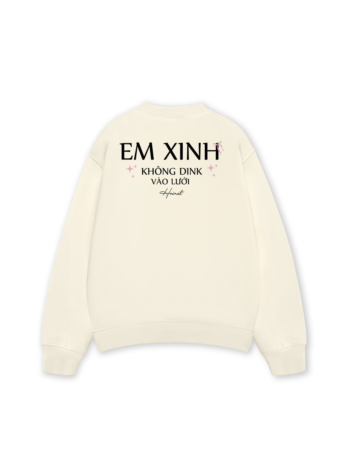 Áo Sweater Nỉ Hai Da Không Dink Vào Lưới