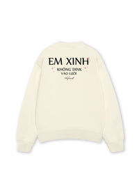 Áo Sweater Nỉ Hai Da Không Dink Vào Lưới