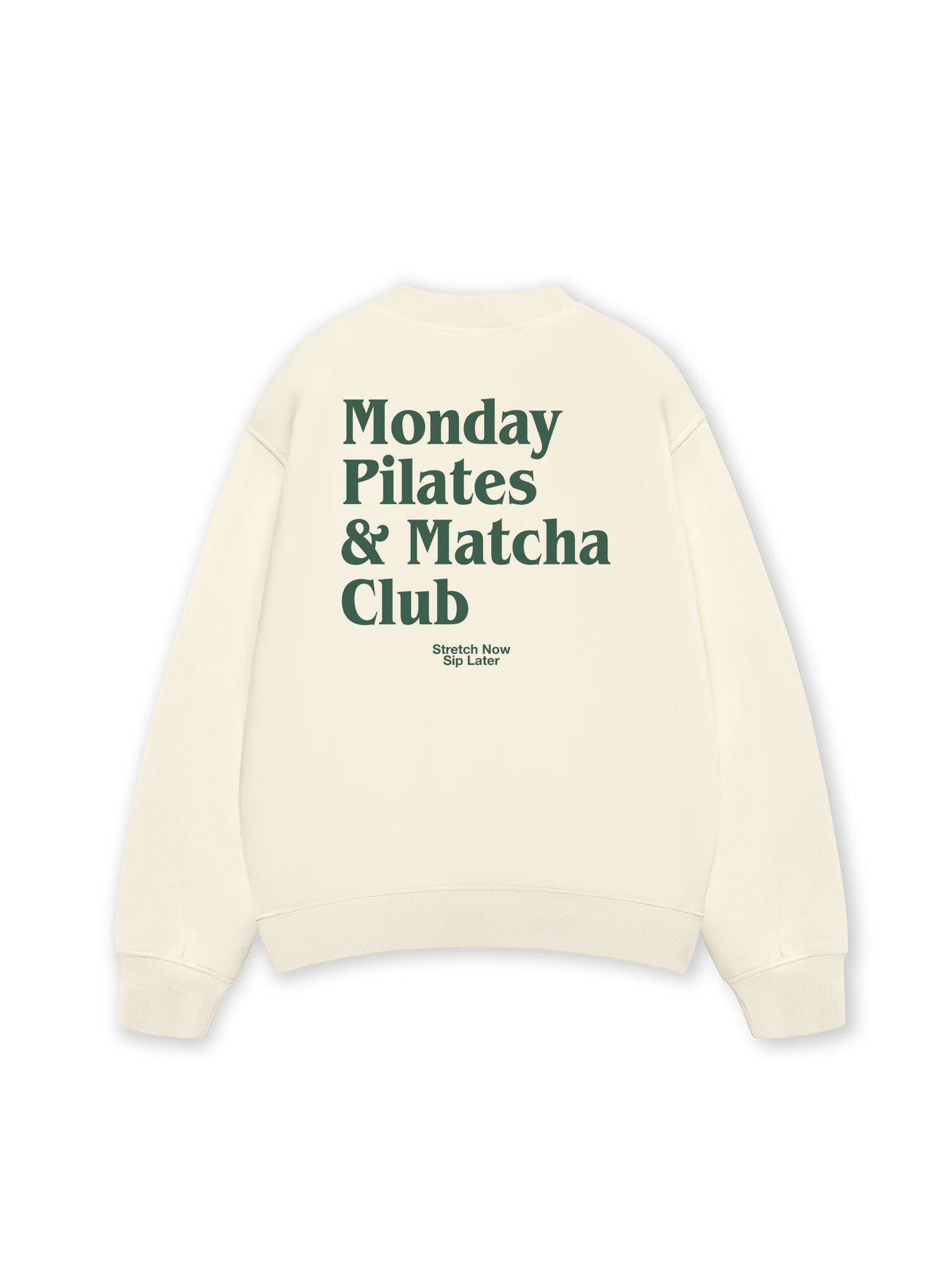 Áo Sweater Nỉ Hai Da Monday Pilates & Matcha