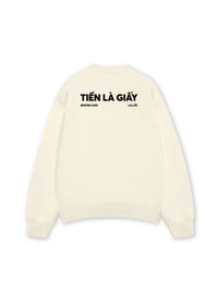 Áo Sweater Nỉ Hai Da Tiền Là Giấy