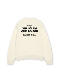 Áo Sweater Nỉ Hai Da Xin Lỗi Em
