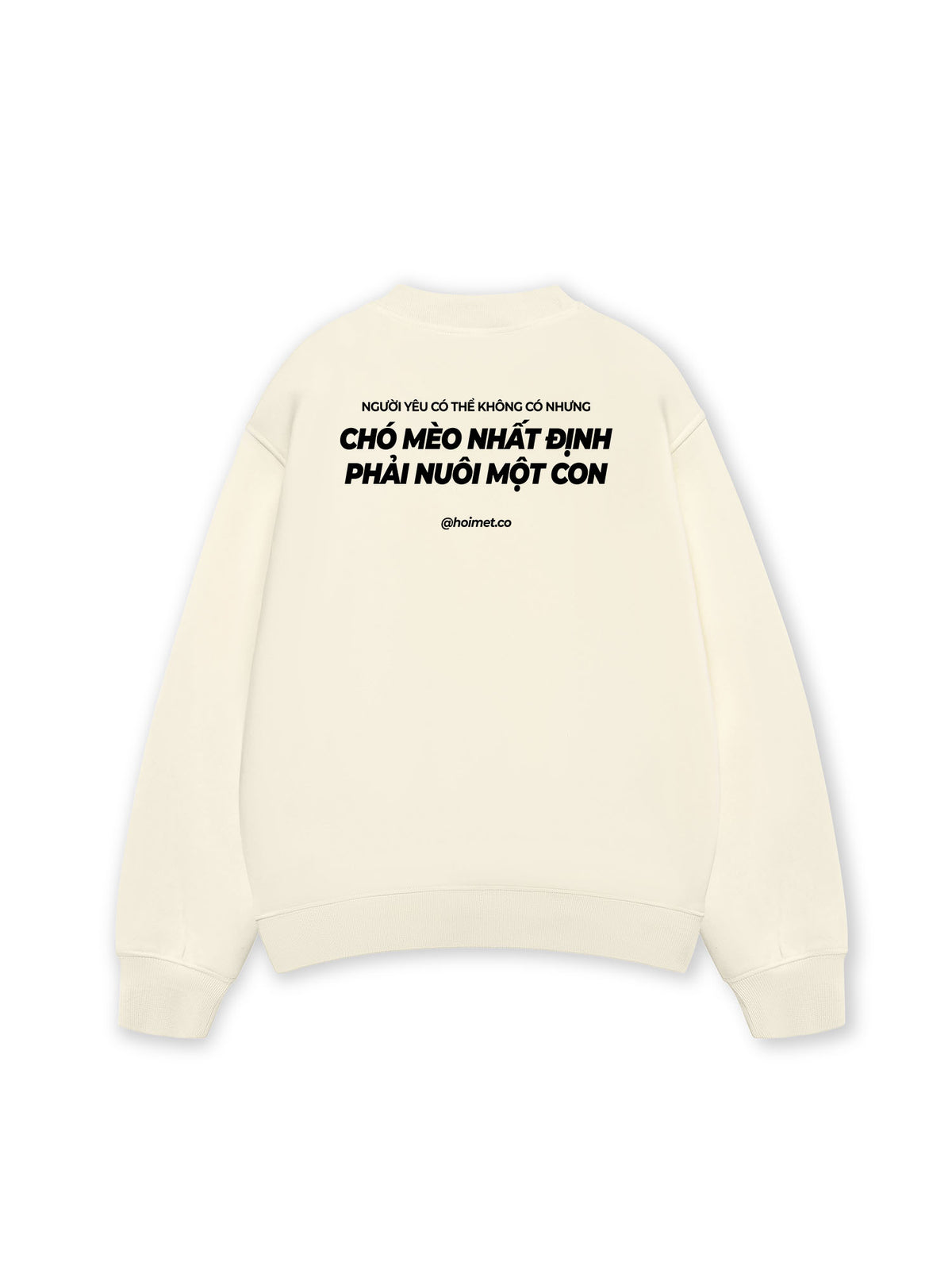 Áo Sweater Nỉ Hai Da Phải Nuôi Chó Mèo