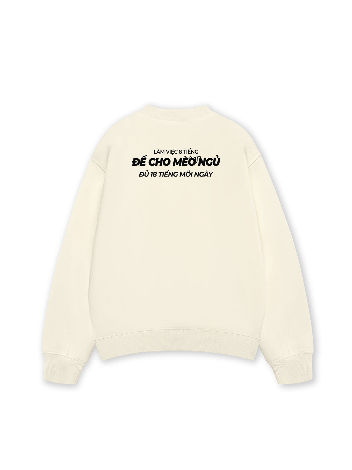 Áo Sweater Nỉ Hai Da Để Cho Mèo Ngủ