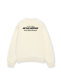 Áo Sweater Nỉ Hai Da Để Cho Mèo Ngủ