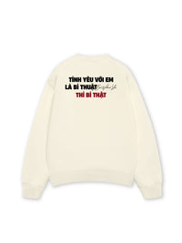 Áo Sweater Nỉ Hai Da Tình Yêu Với Em