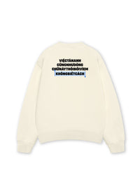 Áo Sweater Nỉ Hai Da Em Không Biết Cách