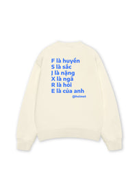 Áo Sweater Nỉ Hai Da E Là Của Anh
