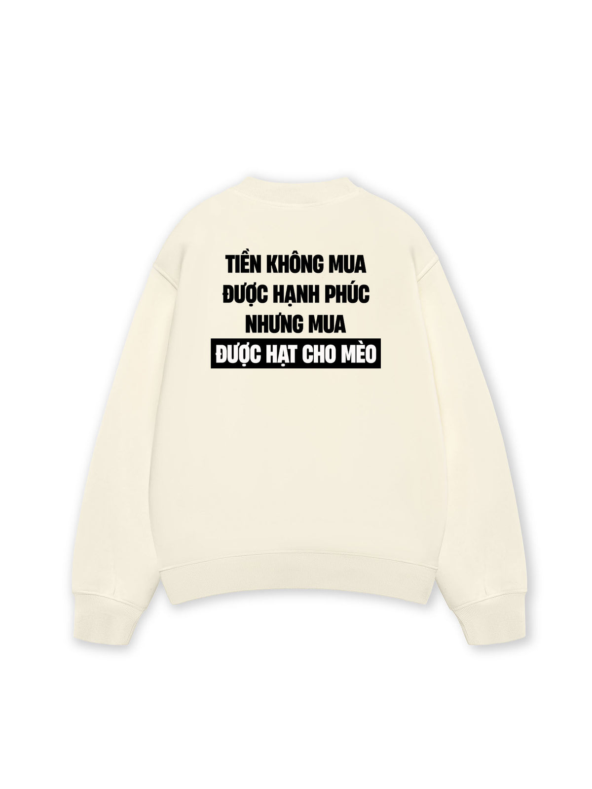 Áo Sweater Nỉ Hai Da Tiền Mua Được Hạt Cho Mèo