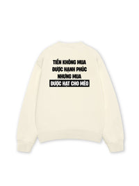 Áo Sweater Nỉ Hai Da Tiền Mua Được Hạt Cho Mèo
