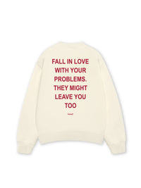 Áo Sweater Nỉ Hai Da Fall In Love With Your Problems