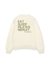 Áo Sweater Nỉ Hai Da Sleep Pilates Repeat