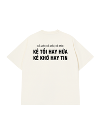Áo Thun Relaxed Fit Kẻ Mày Kẻ Mắt Kẻ Môi
