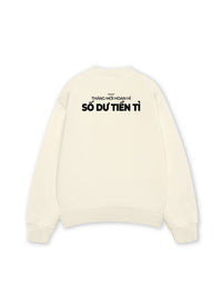 Áo Sweater Nỉ Hai Da Số Dư Tiền Tỉ