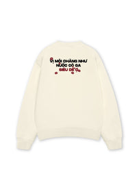 Áo Sweater Nỉ Hai Da Vị Môi Chàng