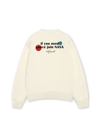 Áo Sweater Nỉ Hai Da Space