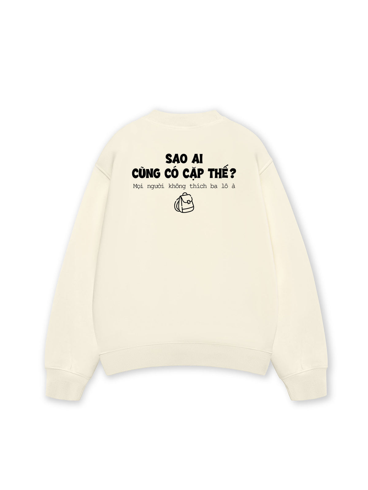 Áo Sweater Nỉ Hai Da Sao Ai Cũng Có Cặp Thế