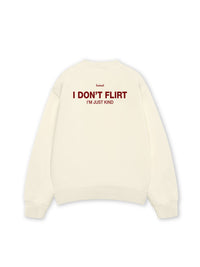 Áo Sweater Nỉ Hai Da I Dont Flirt