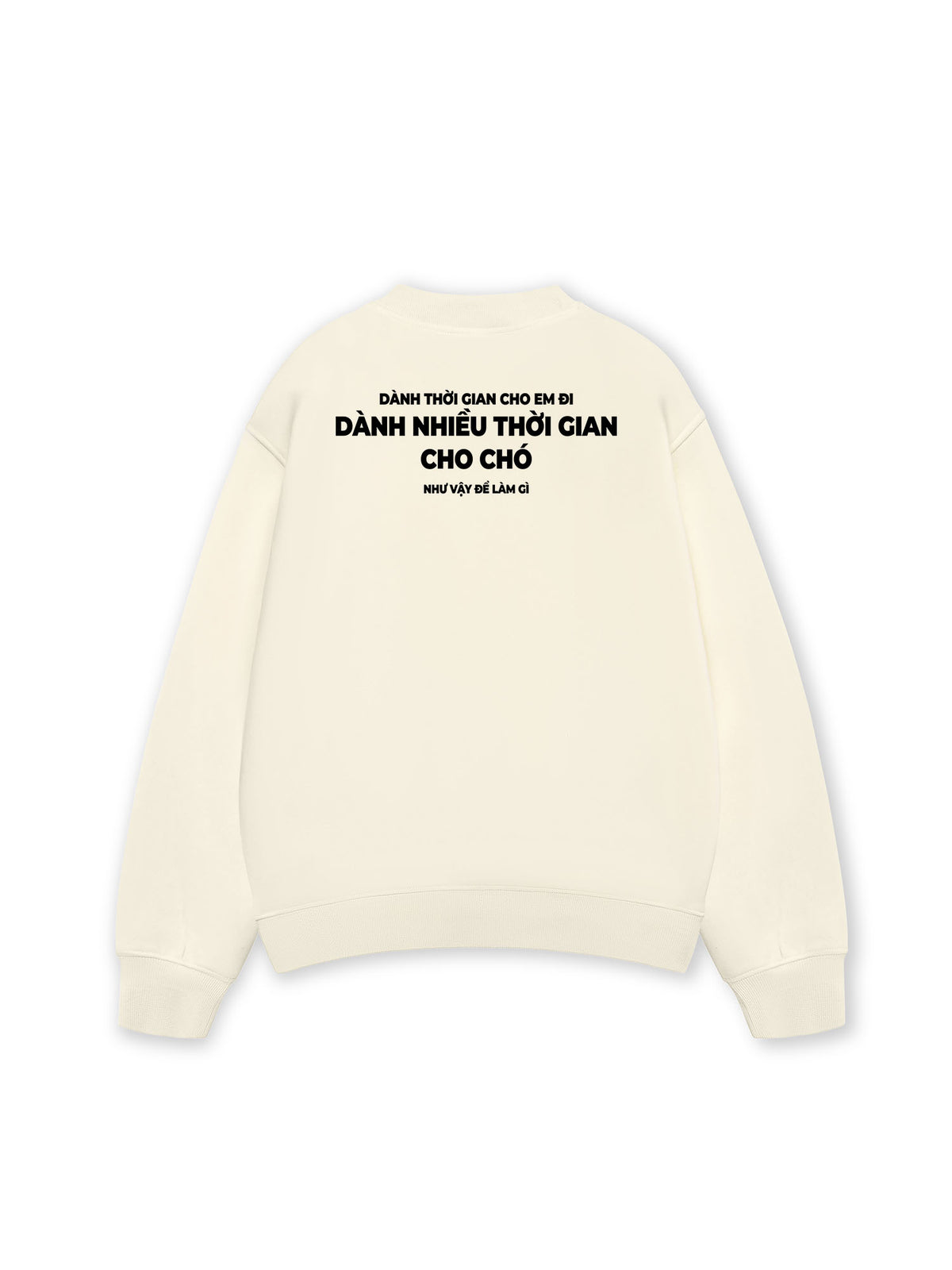 Áo Sweater Nỉ Hai Da Dành Thời Gian Cho Chó
