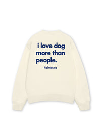 Áo Sweater Nỉ Hai Da I Love Dog