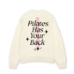 Áo Sweater Nỉ Hai Da Pilates Has Your Back