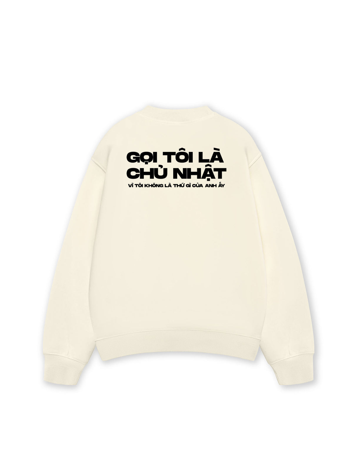 Áo Sweater Nỉ Hai Da Không Là Thứ Gì Của Anh Ấy