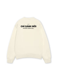 Áo Sweater Nỉ Hai Da Chỉ Gánh Mồi