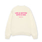 Áo Sweater Nỉ Hai Da  Life Is Better With A Dog