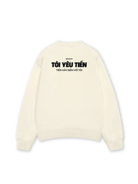 Áo Sweater Nỉ Hai Da Tôi Yêu Tiền