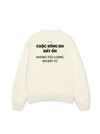 Áo Sweater Nỉ Hai Da Tửu Lượng Em Bất Tử