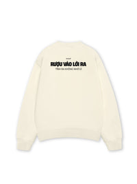Áo Sweater Nỉ Hai Da Rượu Vào Lời Ra