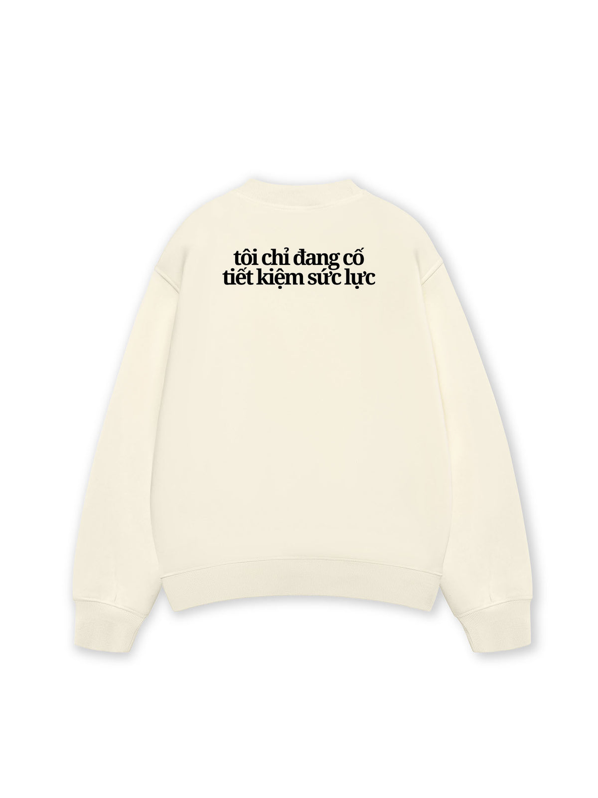 Áo Sweater Nỉ Hai Da Lười