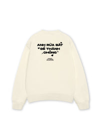 Áo Sweater Nỉ Hai Da Anh Rửa Bát