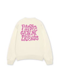 Áo Sweater Nỉ Hai Da Pilates With My Friend